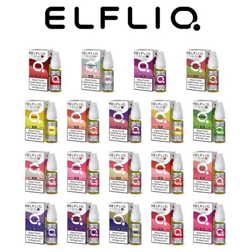 ELFLIQ Nikotinsalz Liquids von ELFBAR mit intensiven Aromen und besonders sanftem Zuggefühl. Erhältlich in 10 mg/ml und 20 mg/ml, perfekt für Pod-Systeme und Umsteiger.