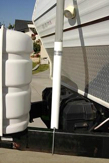 16' Fiberglass Heavy Duty Telescoping Flag Pole w/ Frame Mount