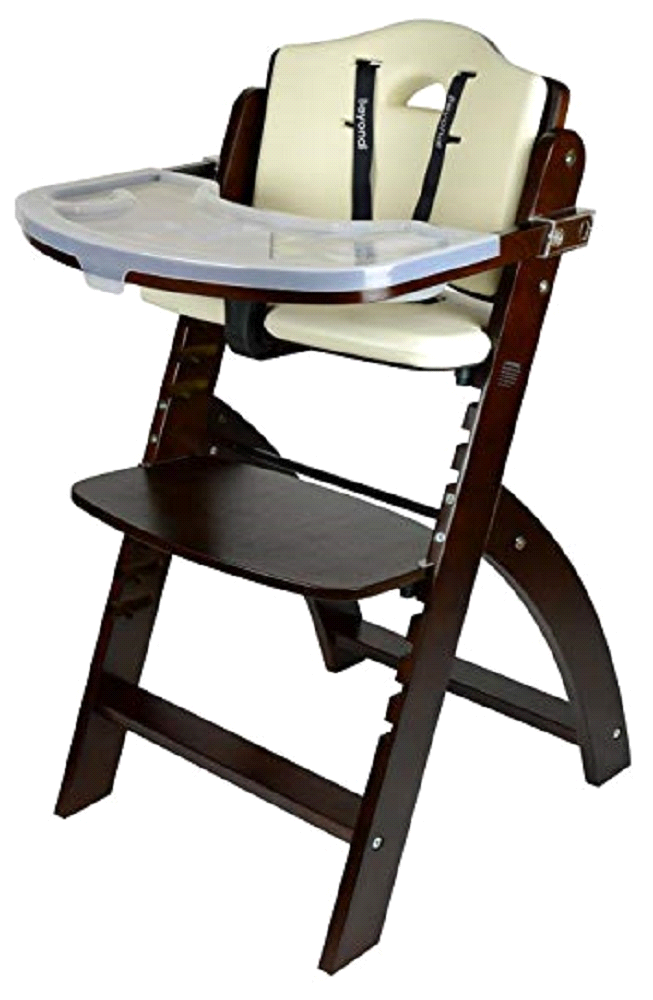Abiie Mahogany White Beyond Junior Y High Chair - Main Image