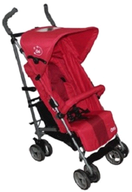 Englacha RED Omi Stroller w/ Adjustable Leg Rest