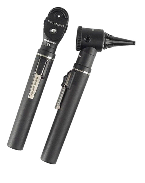 Riester 2131-202 E-scope Otoscope and Ophthalmoscope Diagnostic Set Halogen Black