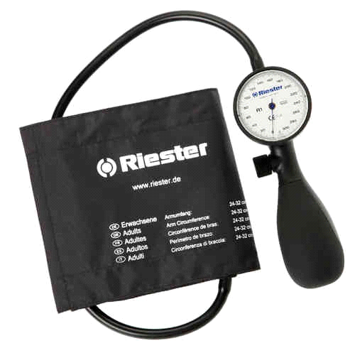 Riester LF1251-107 R1 Shock-Proof Blood Pressure Aneroid Sphygmomanometer White