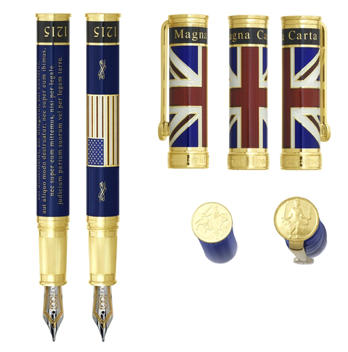 David Oscarson Sapphire Magna Carta Collection Fountain Pen