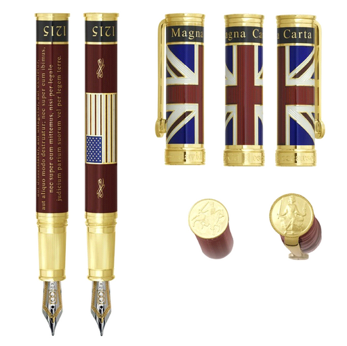 David Oscarson Ruby Magna Carta Collection Fountain Pen