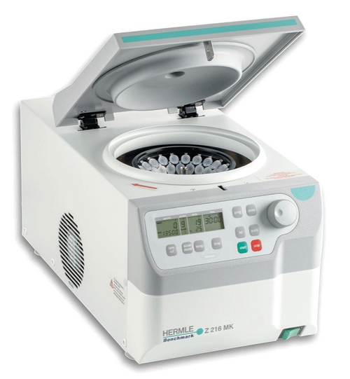 Benchmark Hermle Z216-MK Refrigerated Microcentrifuge 44 place rotor