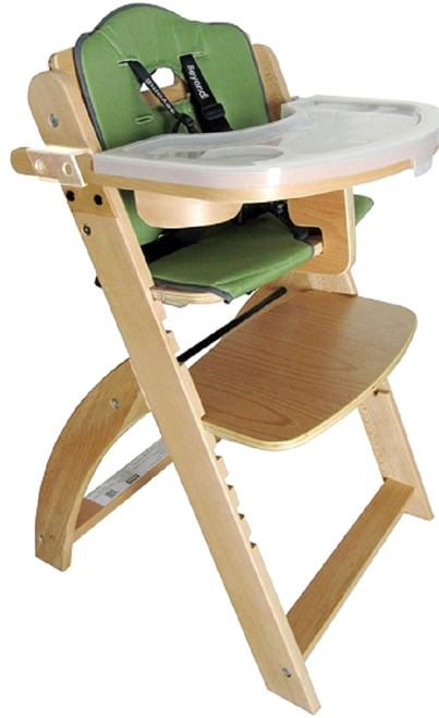 Abiie Natural Wooden Olive Beyond Junior Y High Chair