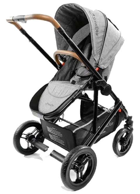 StrollAir Solo Single Lightweight Compact Stroller Denim Slate