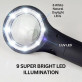 GemOro iView 2612 Handheld LED Illuminated Ultraviolet Dual Magnifier 5X, 10X
