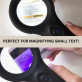 GemOro iView 2612 Handheld LED Illuminated Ultraviolet Dual Magnifier 5X, 10X