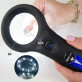 GemOro iView 2612 Handheld LED Illuminated Ultraviolet Dual Magnifier 5X, 10X