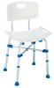 Big John BJBATH White Heavy Duty Shower Chair