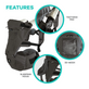 Abiie Huggs Hipseat Baby Carrier with Hipbelt