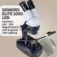 Gemoro 1518 Elite 1030 LED Portable Gemological Microscope - 10X & 30X Magnification with 360º Rotatable Head
