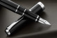 Namiki Pilot Metal Falcon Black Fountain Pen - Soft Rhodium Plated 14k