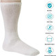 Creswell Sock Mills 3 Pair Pack - White Diabetic Crew Socks Ultra Soft Cushion Sole