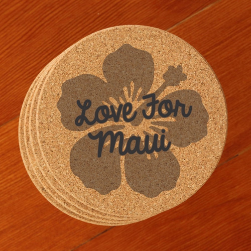 Set of 4 Love for Maui Coasters (Fundraiser)