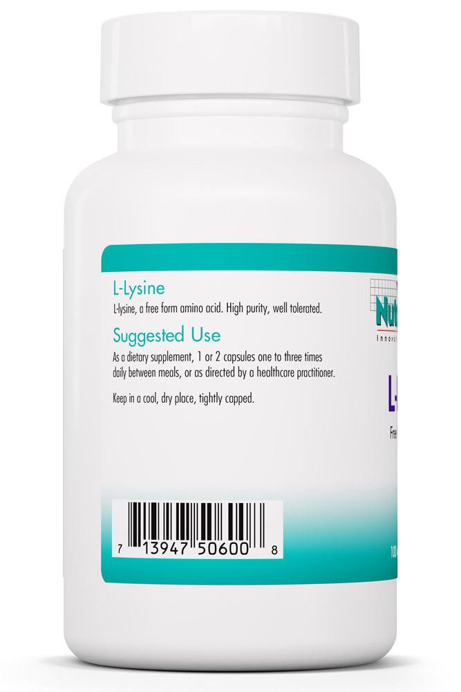 L-Lysine 500 Mg 100 Vegetarian Caps