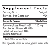 Delta-Fraction Tocotrienols 125 mg 90 Softgels