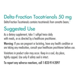 Delta-Fraction Tocotrienols 50 mg 75 Softgels