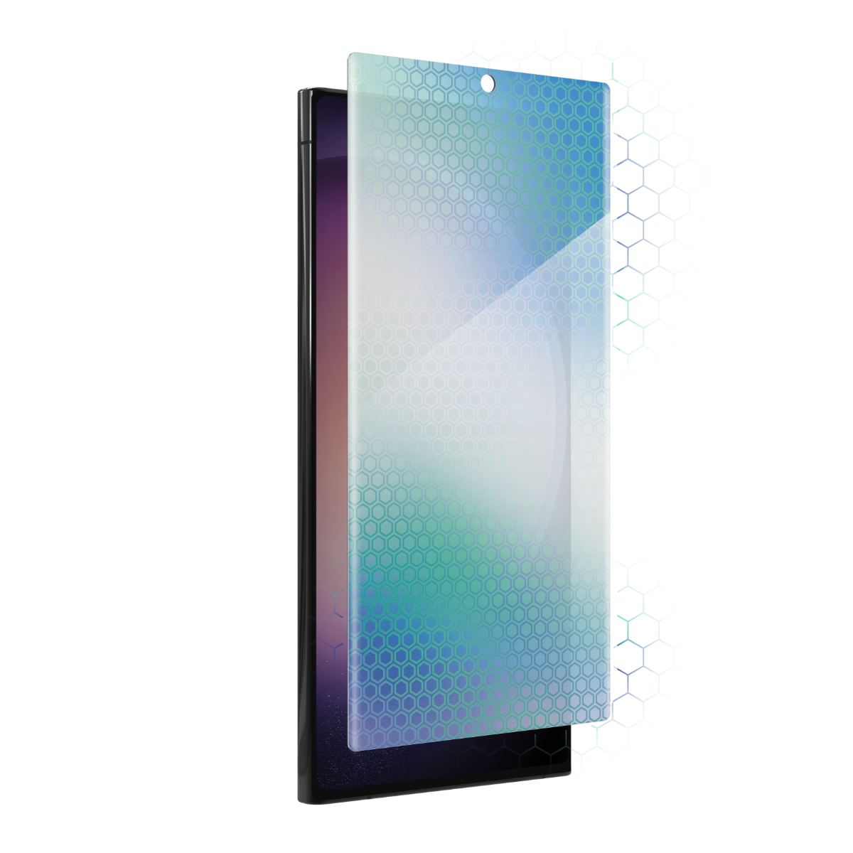 Samsung S23 Ultra Privacy Heltäckande Premium Skal Glassback V4