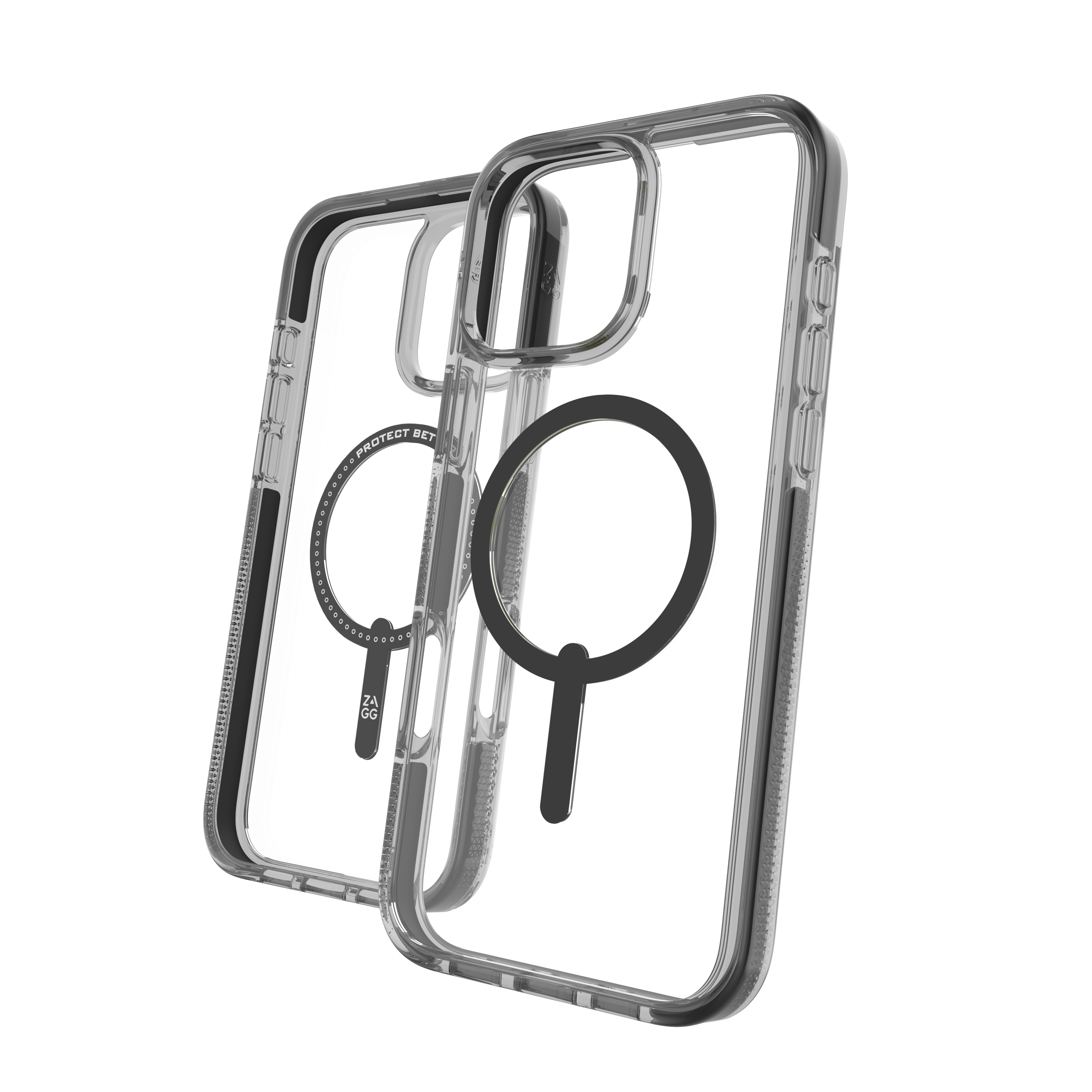 iPhoneアクセサリー snap mini6 13mm ring LINEA VASCA Boxgray ZAGG Santa Cruz Snap Case with Ringstand for Apple iPhone 16 Pro