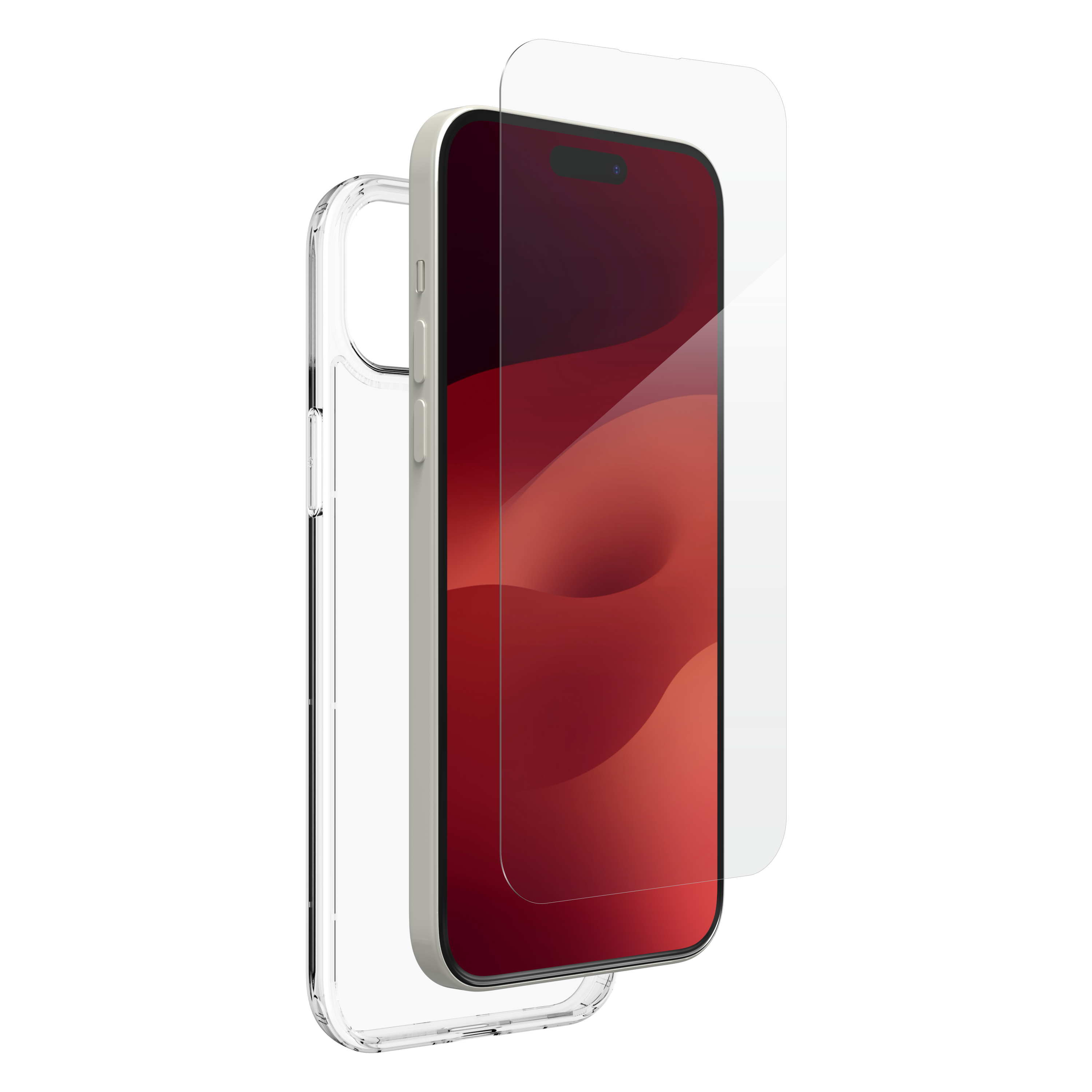 InvisibleShield Glass Elite 360 Screen Clear Case Bundle iPhone 15 Plus - Main Image