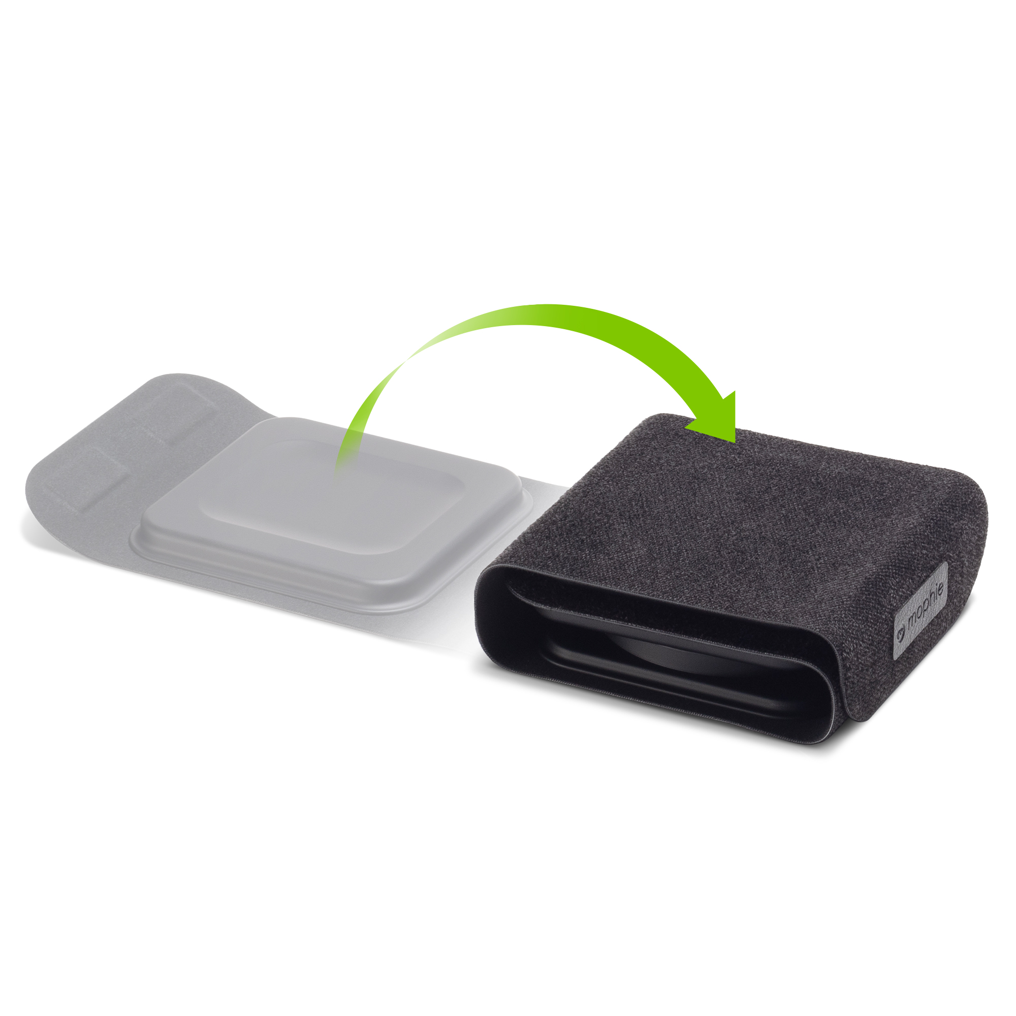 Travel Case with Organized Interior|| The zippered carrying case has an AirTag pocket and extra space for cables.