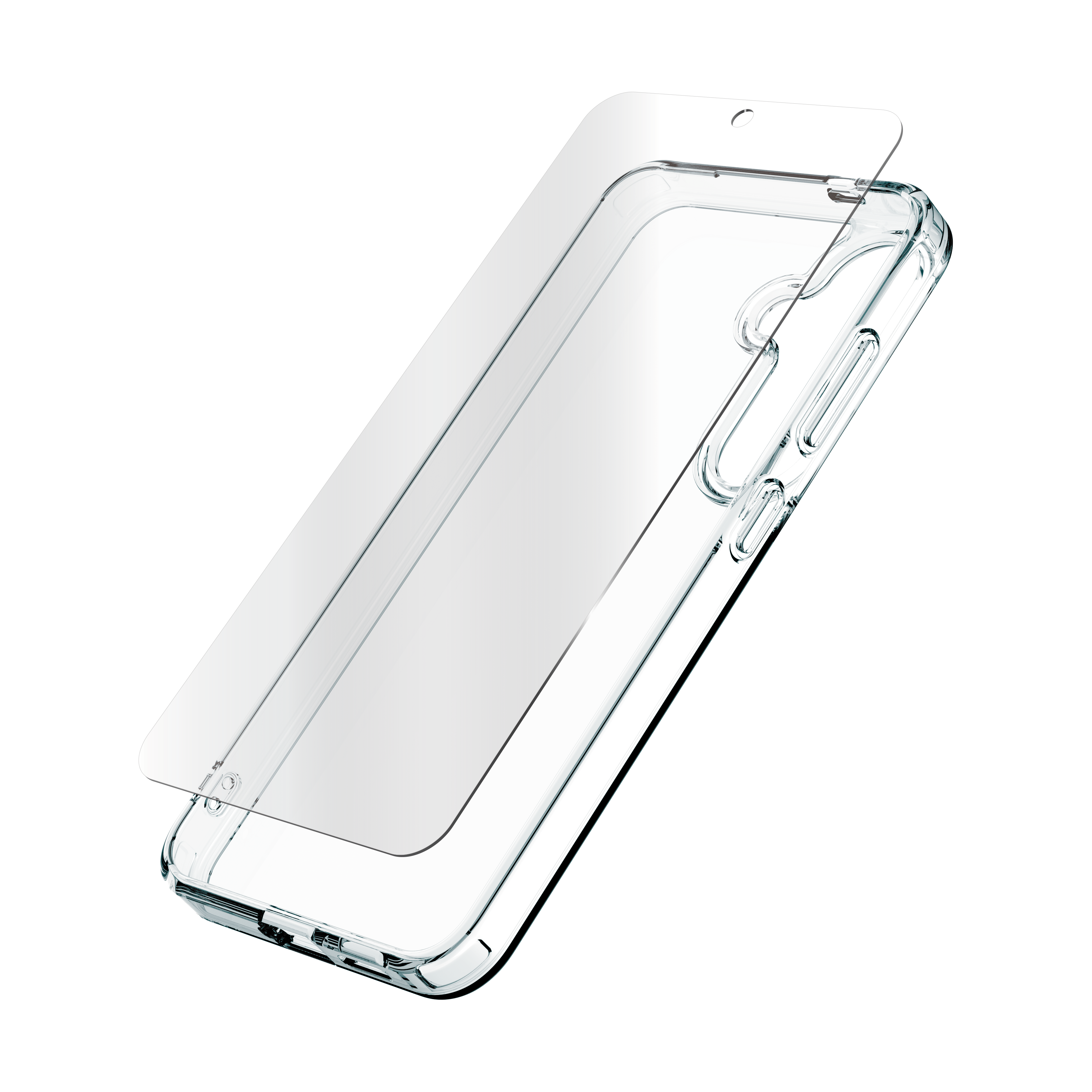 Clear Case: The tough, clear and flexible case protects the sides and the back of your phone.​