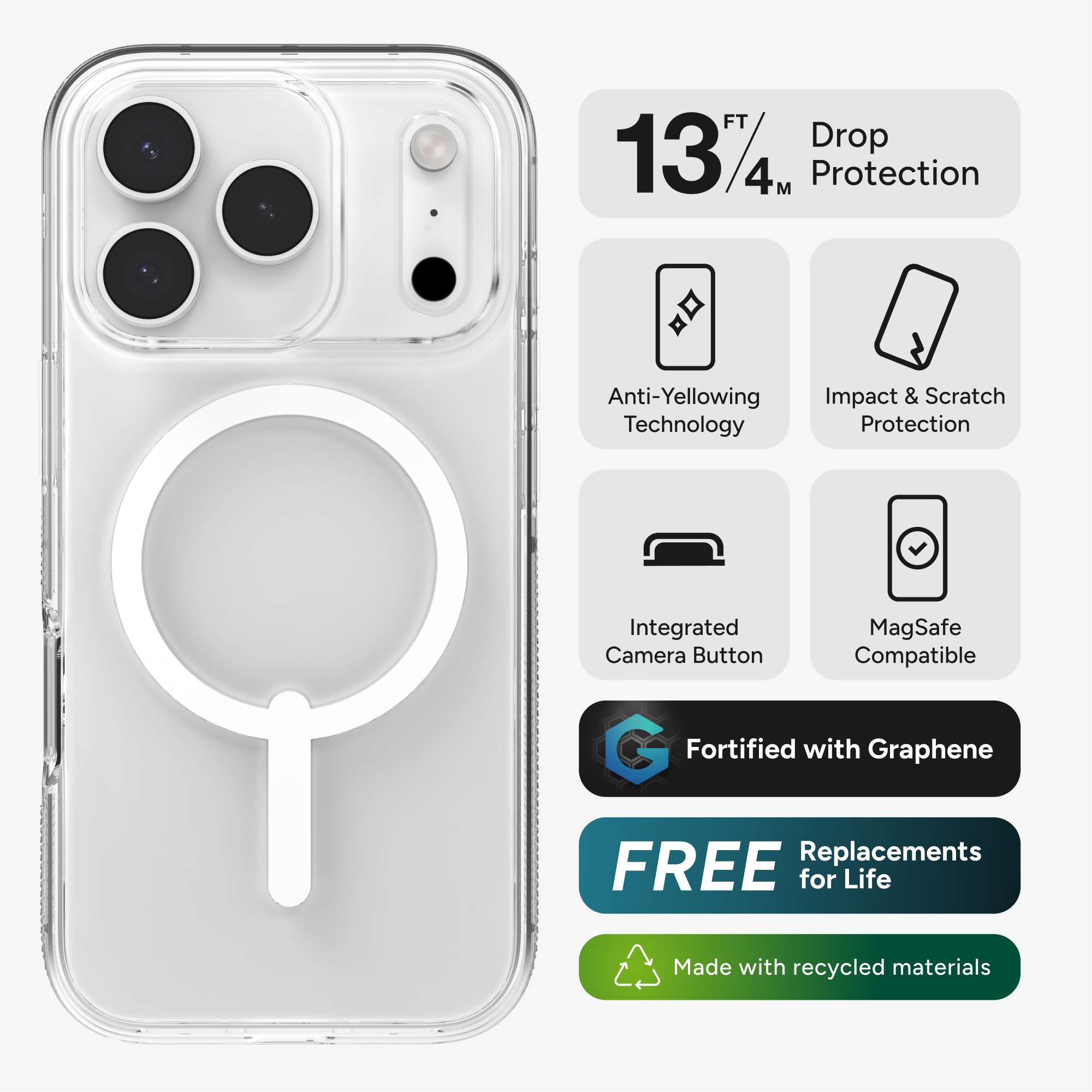 ZAGG Crystal Palace Snap Case for Apple iPhone 17 Pro