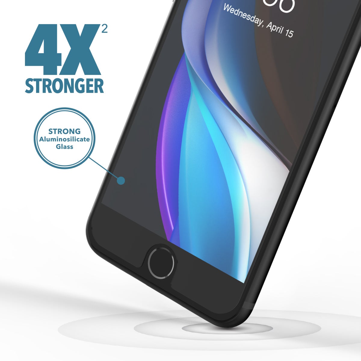 Extreme Scratch & Shatter Protection
||Ion exchange technology makes Glass Elite 4X stronger than traditional glass screen protection.* 
||*Tests conducted by 3rd party independent lab; tested up to 4x stronger than traditional glass screen protection.
