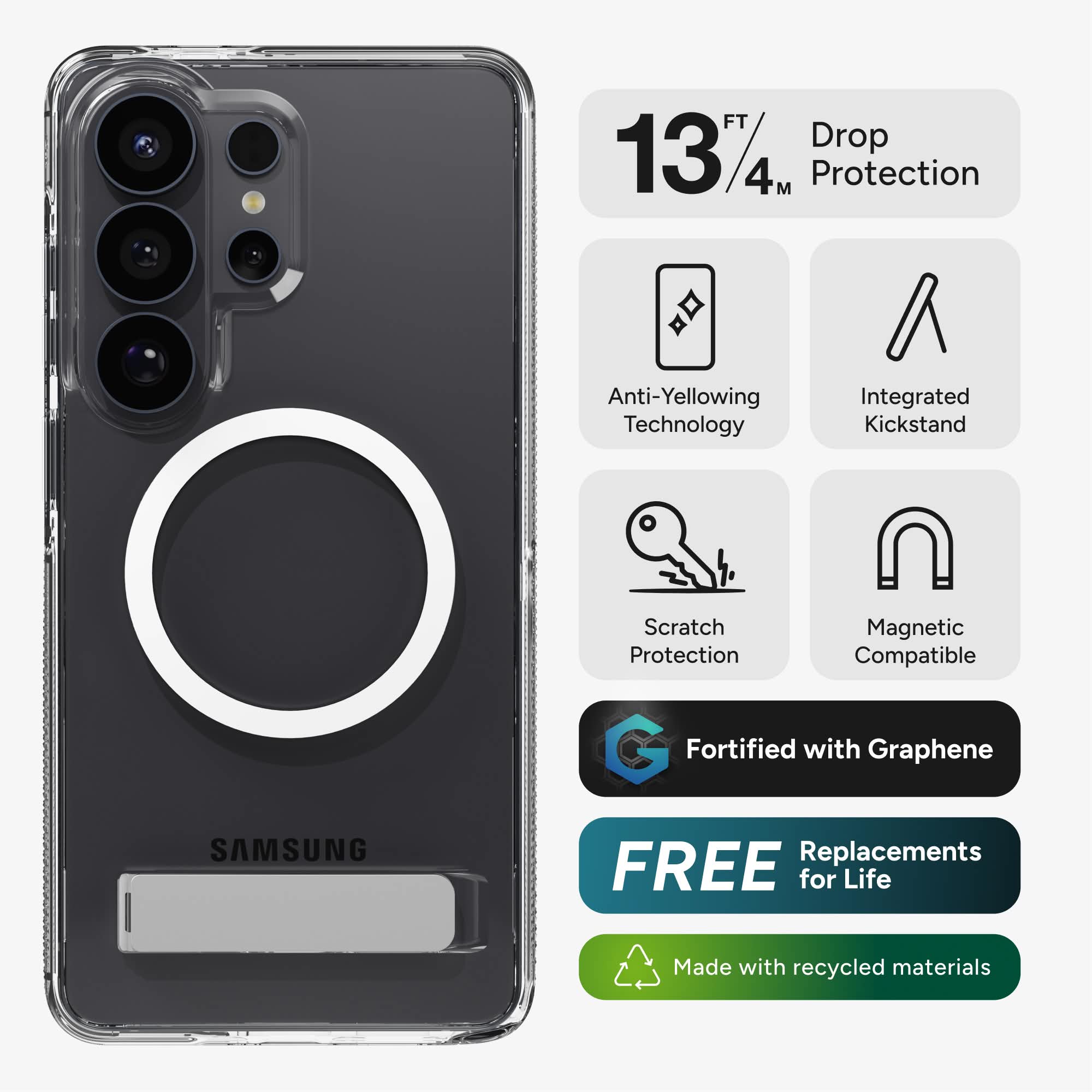 ZAGG Crystal Palace Snap KS Case for Samsung Galaxy S26 Ultra