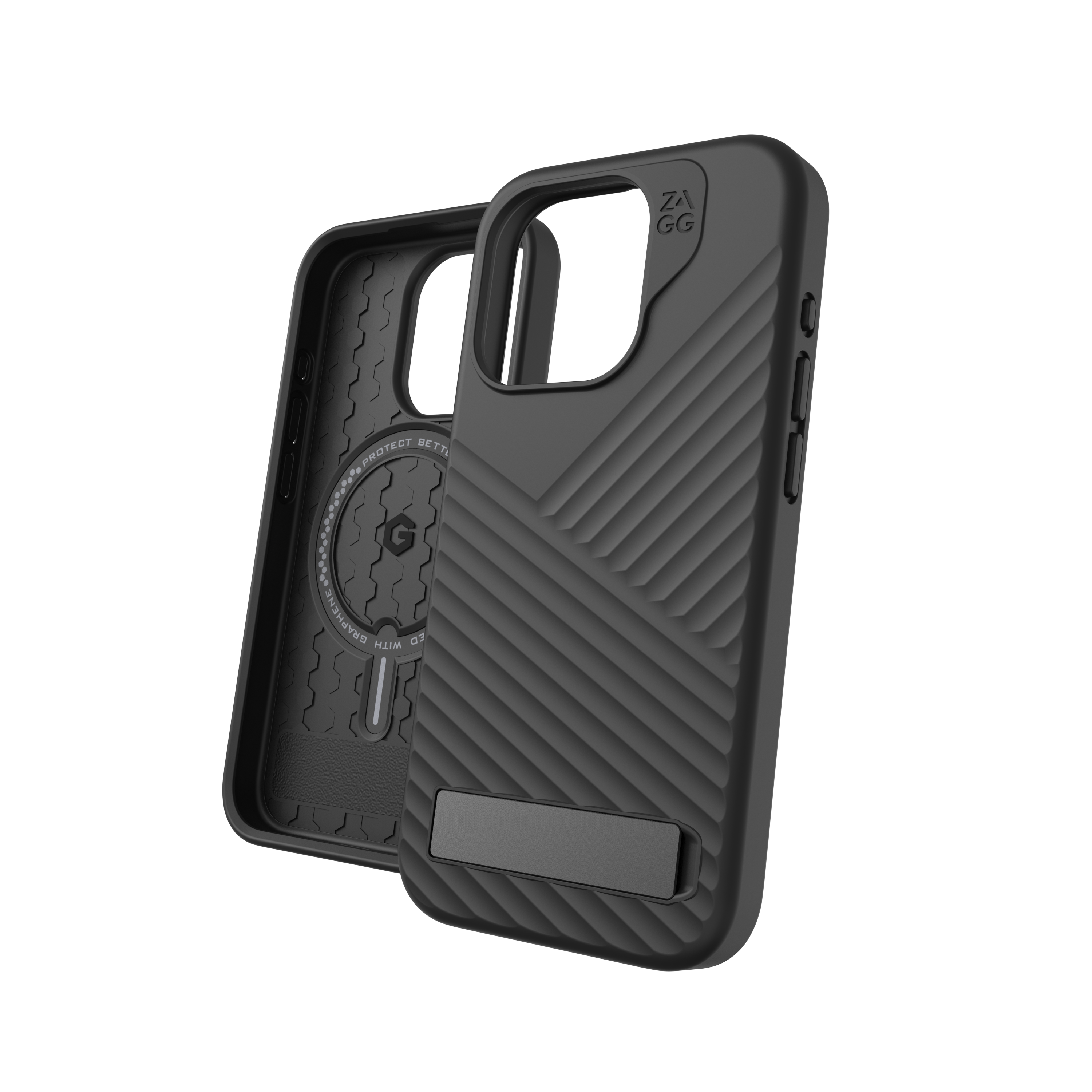 ZAGG Denali Snap W Kickstand Case IPhone 15 Pro (Black)