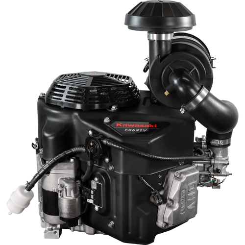 Kawasaki FX691V 22.0 HP 726cc V‑Twin petrol engine with 1″ shaft, cast iron liners, HD air filtration, and electric start. Ideal for commercial ride‑on mowers and heavy‑duty machinery.
