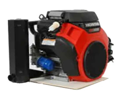 Side‑mount right‑hand V‑type muffler for Honda GX690 engines. Right‑side discharge from PTO view. Australian‑sourced OEM‑fit component.