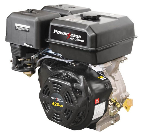 Powerease 15 HP (420 cc) petrol engine with recoil start and 1″ straight keyed Q‑shaft. Durable OHV design for generators, pumps, construction machinery, and agricultural equipment.
