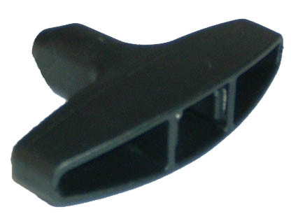 Starter handle for small petrol engines. Durable replacement part for restoring reliable recoil‑start operation.