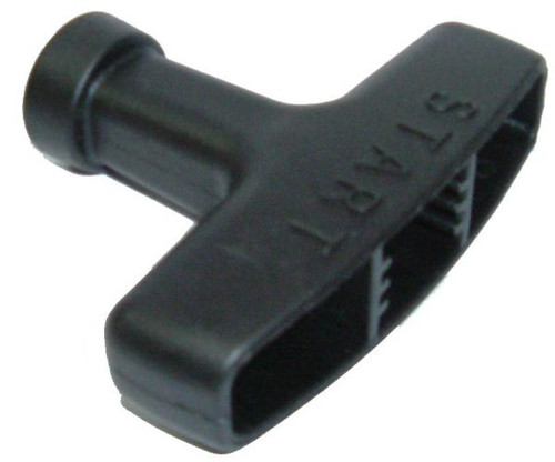 Starter handle for small petrol engines. Durable replacement part for restoring reliable recoil‑start operation.
