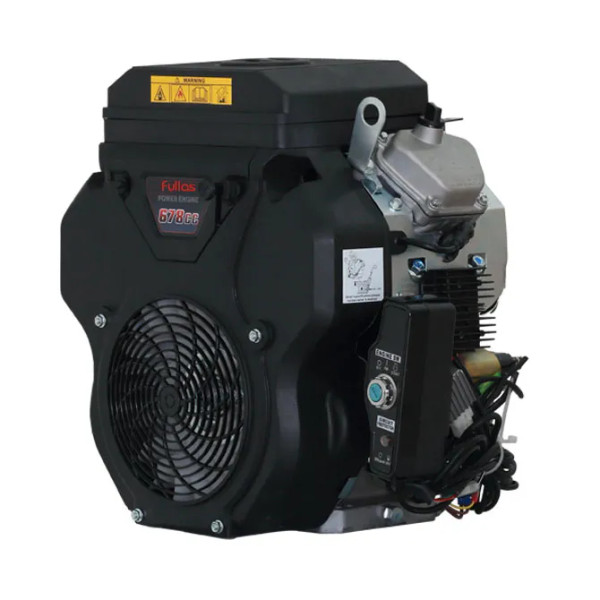 Sina G670 22.0 HP V‑Twin petrol engine with 678cc displacement, 1″ shaft, electric start, oil cooler, and cast iron sleeve. Ideal for chippers, waterblasters, pumps, generators, and heavy‑duty industrial equipment.