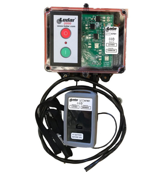 Lodar wireless remote for Honda GX690 and GX630 engines. Enables safe jetter start/stop control from the inspection pit.