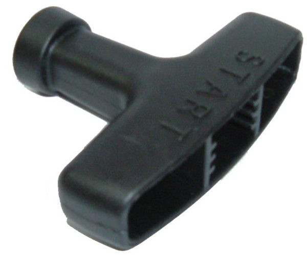 Starter handle for small petrol engines. Durable replacement part for restoring reliable recoil‑start operation.