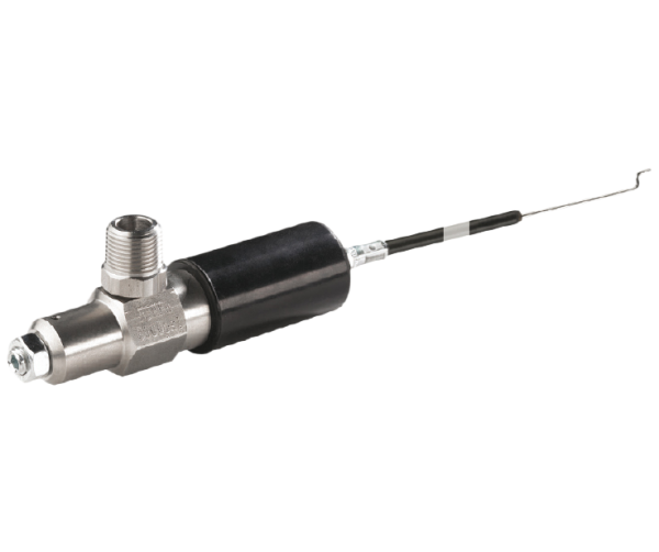 Engine throttle control rated 500–550 bar with adjustable 7–14 mm stroke. Automatically reduces engine RPM during bypass mode.