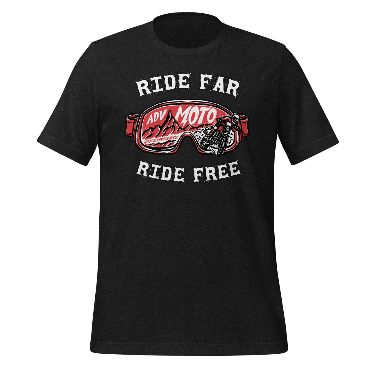 Ride Far, Ride Free - Adventure Motorcycle Unisex Tee-shirt