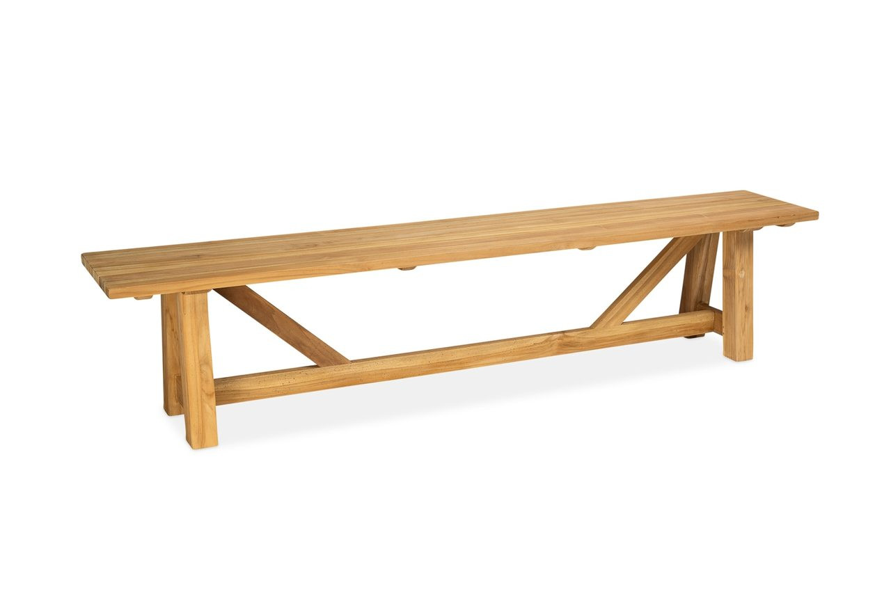 Lakewood 7 039 Backless Bench Natural Teak