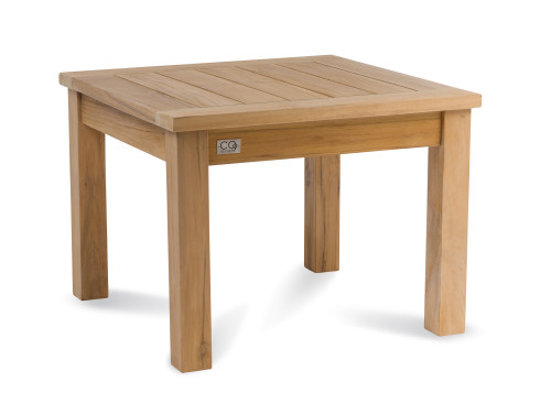 Lakewood Essential 24" Side Table, Natural Teak
