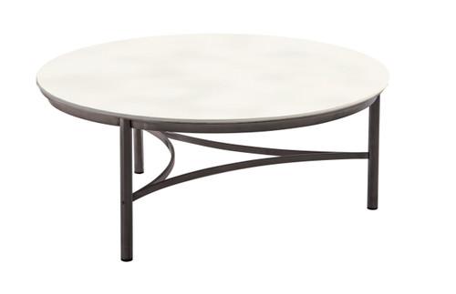 Greenport Round Coffee Table w/ Ceramic Top