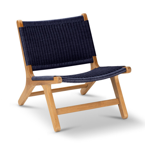 Arden 2 Adirondack Chair, Brown with Natural Teak- Set of 2