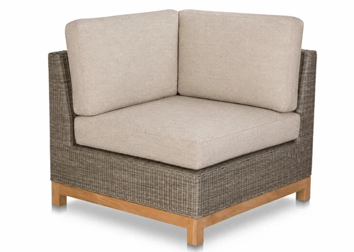 Savannah Left-Right Corner Sectional -  Grey w/ Dune Cushions