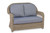 Julia Loveseat w/ Spectrum Indigo Cushions