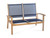 CO9 Design Bayhead Sling Loveseat - Navy