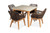 Sierra Dining Chair w/ Chestnut Cushion - Set of 2